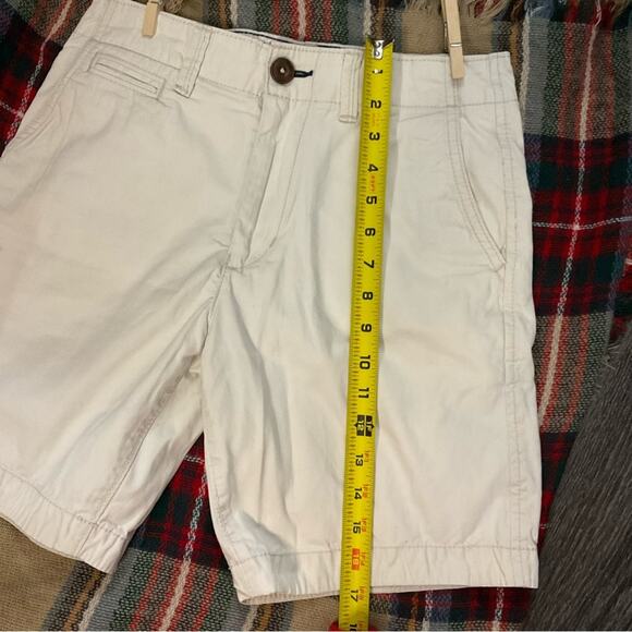 American Eagle Outfitters Prep Bermuda Shorts 26 Light Khaki Casual Vacation - Picture 9 of 13